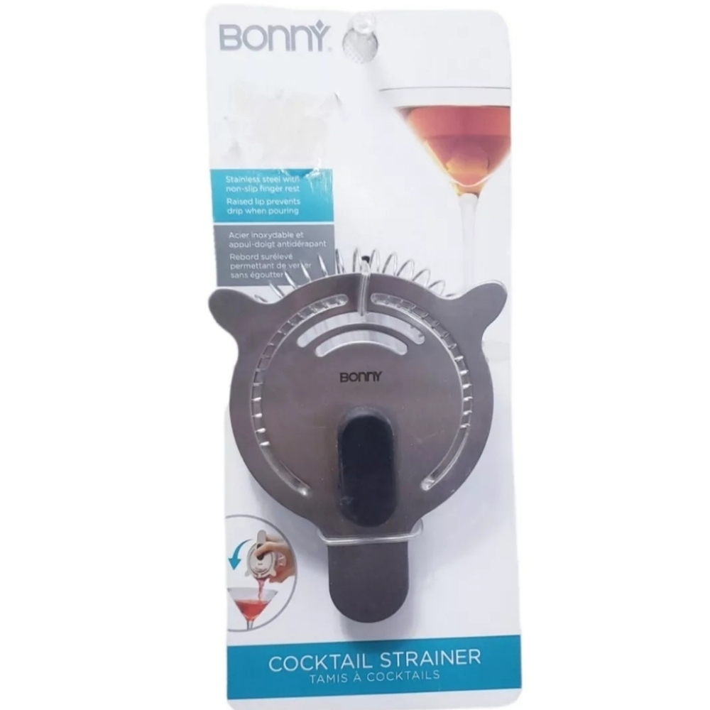 Bonny Bar Stainless Steel Cocktail Strainer Barware - New